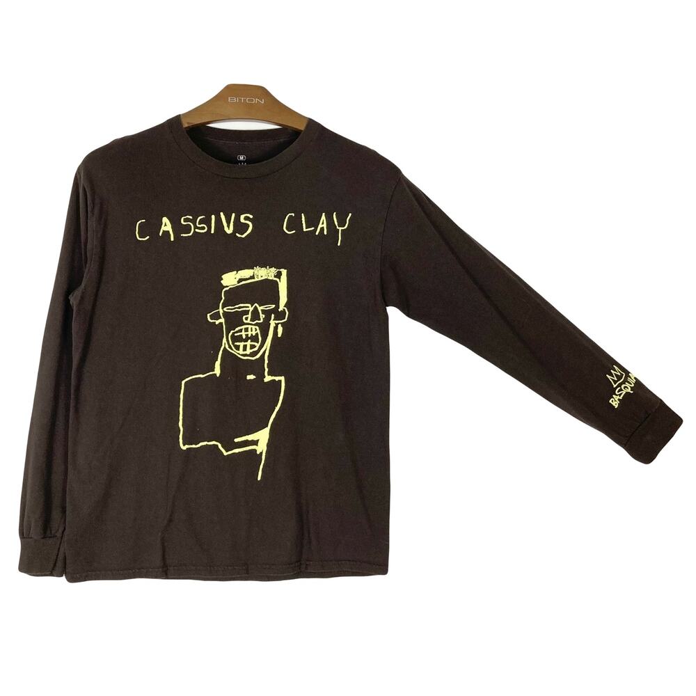 NWOT RIPPLE JUNCTION Long-Sleeve Tshirt Men M Jean Michel Basquiat Graphic Art